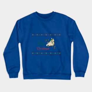 Mari Christmas Faux Sweater Crewneck Sweatshirt